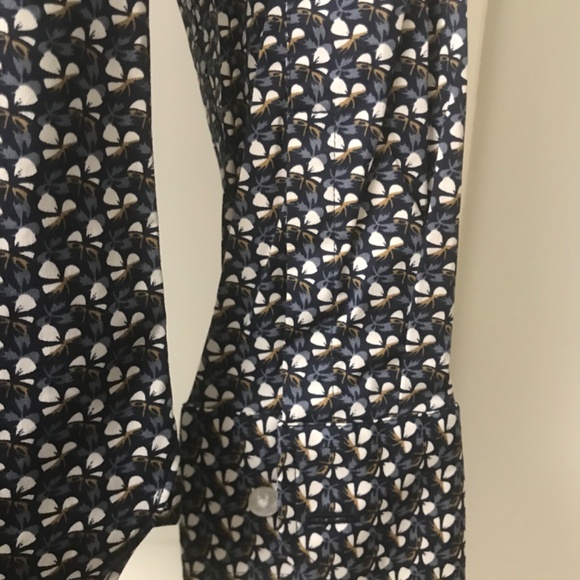 Men’s 1670 Dress Shirt US 15 Long Sleeve 32/33 Slim Fit Navy Pattern - Picture 5 of 9